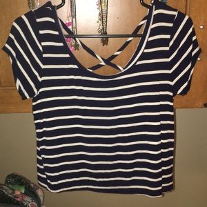 Striped crop top